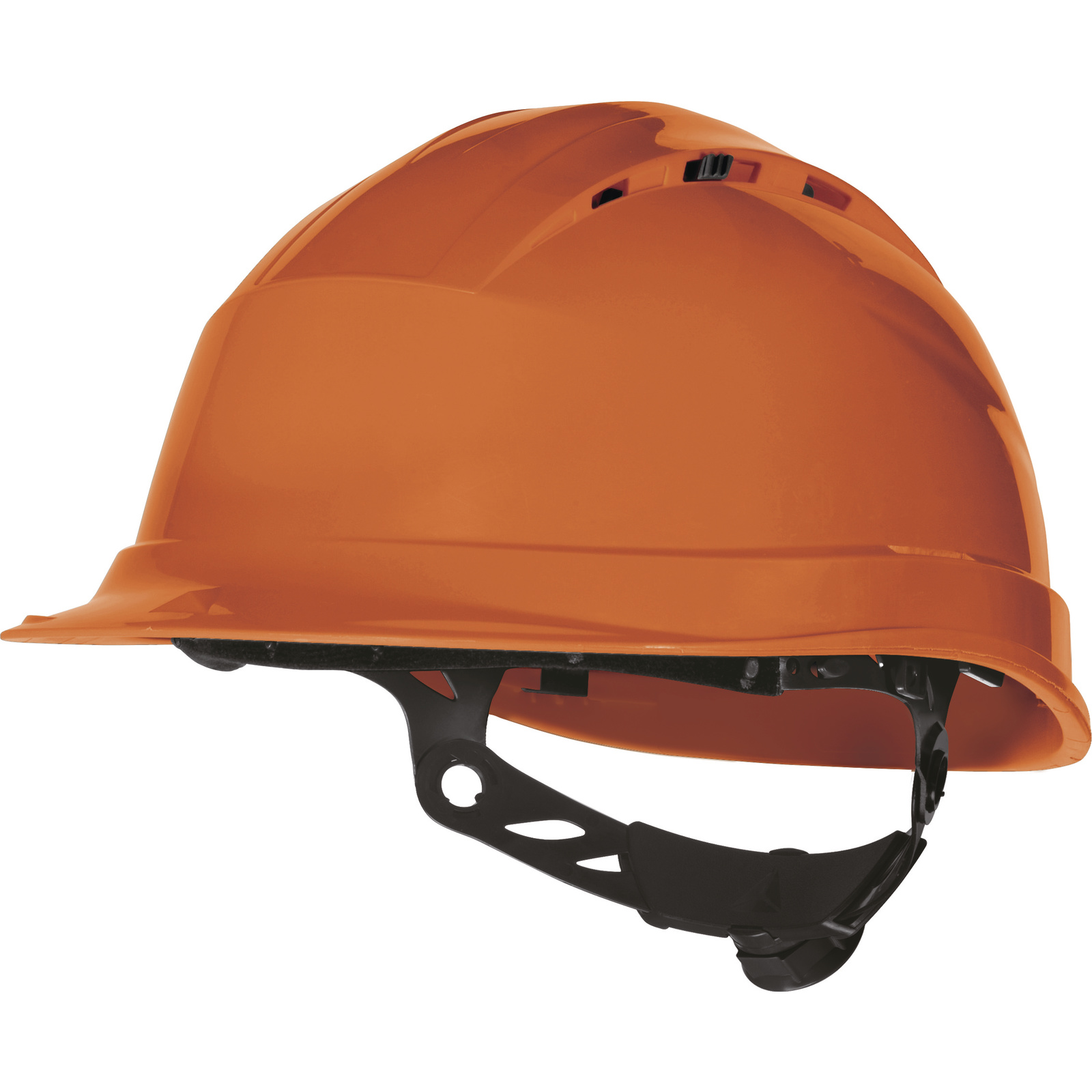 Delta Plus QUARTZ UP IV Orange Safety Helmet, Adjustable