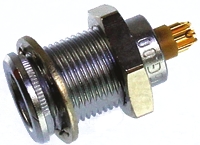 LEMO Circular Connector, 5 Contacts, Panel, M7 Connector, Socket, Female, IP50, 00 B Series