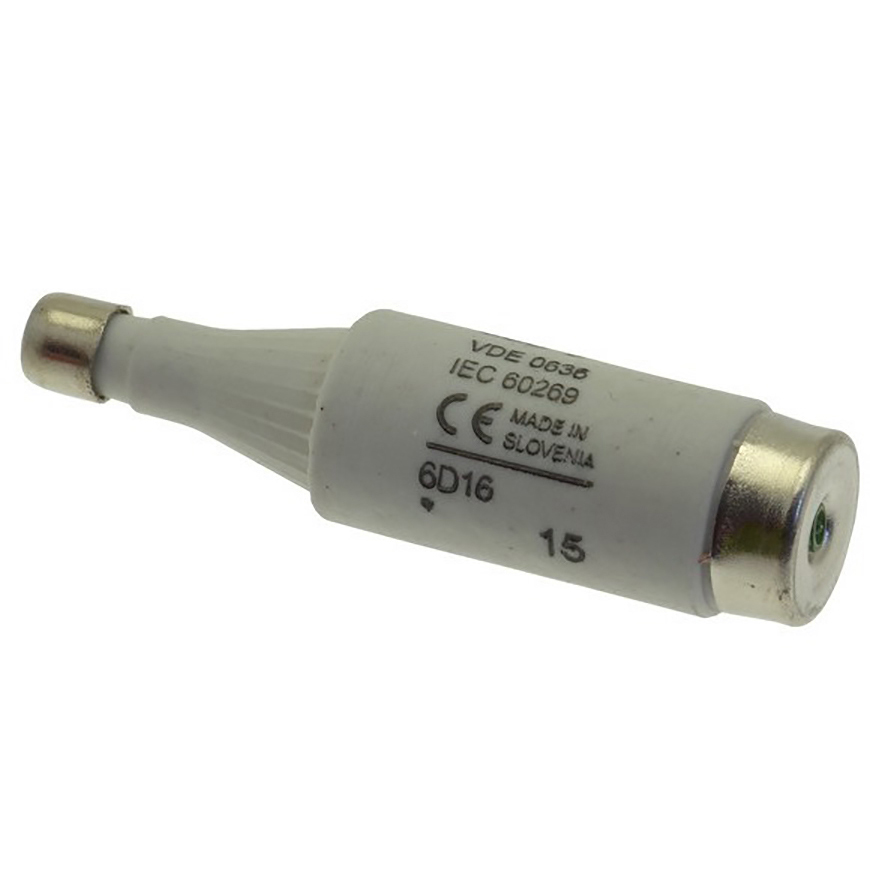 6d16 Eaton 6A D1 Bottle Fuse, E16 Thread Size, 500V ac