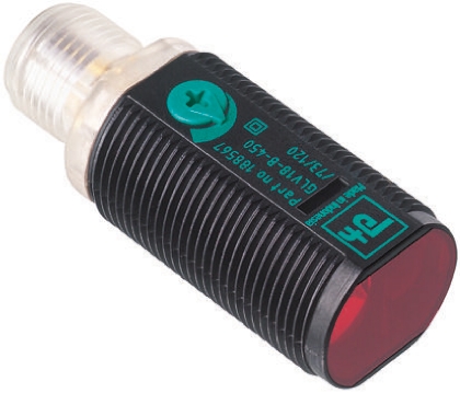 Pepperl + Fuchs Retroreflective Photoelectric Sensor, Barrel Sensor, 6.5 m Detection Range