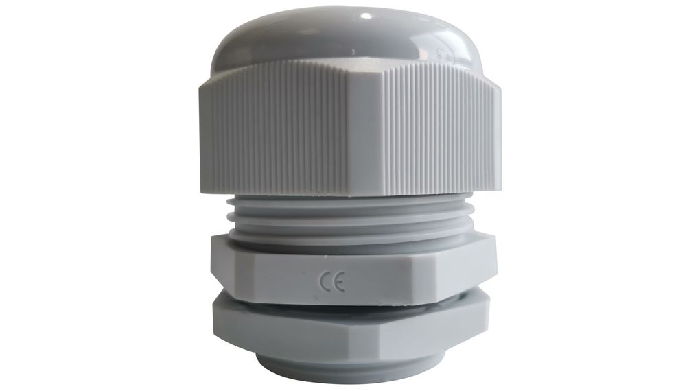 RND RND 465 Series Grey Polyamide Cable Gland, M36 Thread, 18mm min., 25mm max., IP68