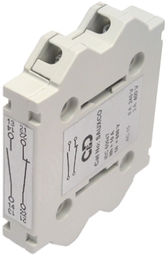 Side Mount Auxiliary Contact with Screw Terminal, NO/NC