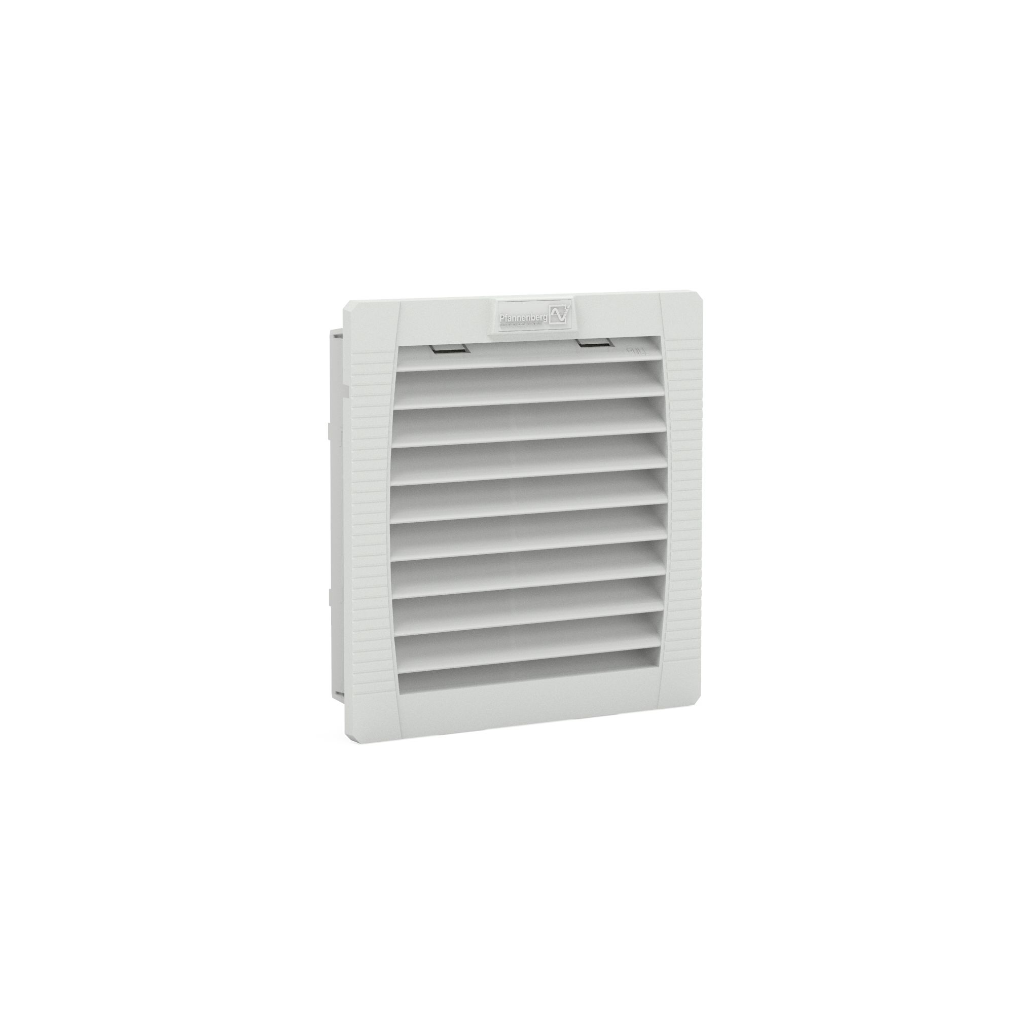 Pfannenberg 11730001055 Series Fan Filter for 177 x 177mm Fans, Thermoplastic Frame, 202 x 202 x 40mm
