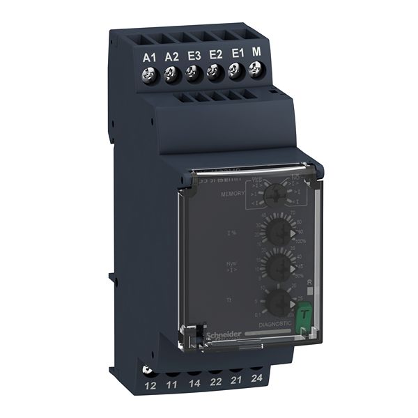 Schneider Electric Current Monitoring Relay, DPDT, DIN Rail