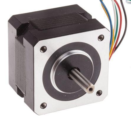 RS Pro 798-3628, Unipolar Bipolar, Unipolar Stepper Motor 1.8°, 0.16nm, 4 V dc, 950 mA, 6 Wires