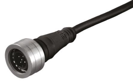 404000e02m050 Brad 5m Power Cable Assembly, 4POS Circular to Unterminated, 4 A, 60 V ac, 75 V dc