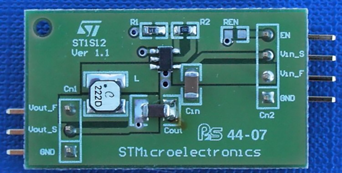STMicroelectronics Demonstration Board Power Management for ST1S12 for Powering Low-Voltage Digital Cores in HDD