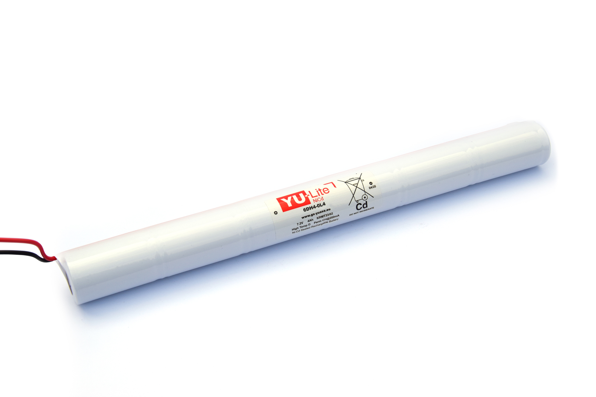 Yuasa NiCd 7.2 V Battery, 4500 mAh x 59 mm