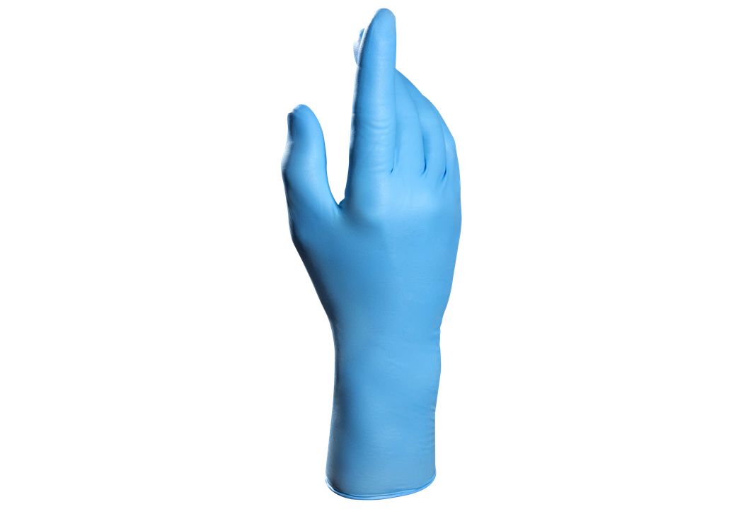 Mapa Solo 980 Blue No Nitrile Disposable Gloves, Size 11, 50Gloves per Pack