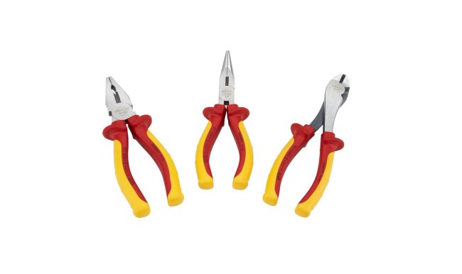 Stanley STHT0-73920 6-Piece Pliers, 280 mm Overall, Flat Tip, VDE/1000V