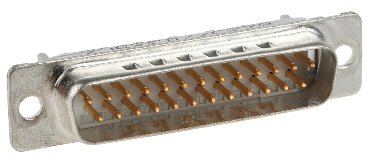 8225-6009 3M 8200 25 Way Right Angle Cable Mount D-sub Connector Plug, 2.76mm Pitch