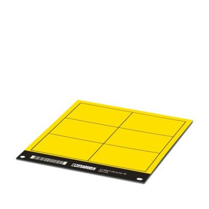Phoenix Contact LS-EMLP Adhesive Marking Foil, Yellow, Pre-printed "Unlabeled", for Devices In The Control Cabinet,