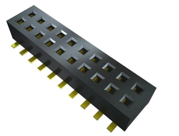 Samtec CLP Series Horizontal Surface Mount PCB Socket, 60-Contact, 2-Row, 1.27mm Pitch, Through Hole Termination