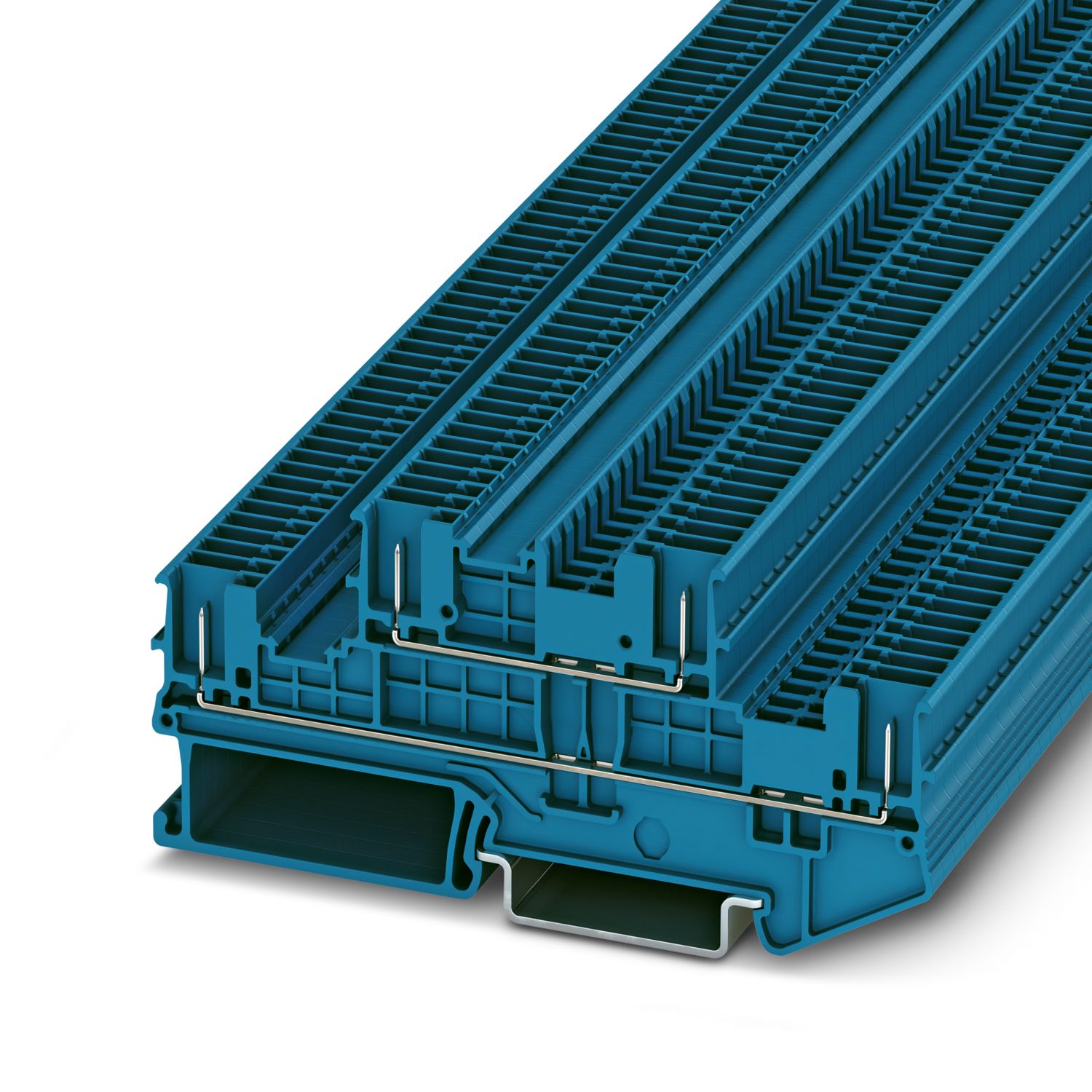 Phoenix Contact 3213878 PTTB 1.5/S/4P BU Series Blue, 0.14 → 1.5mm², Double-Level, Plug In Termination