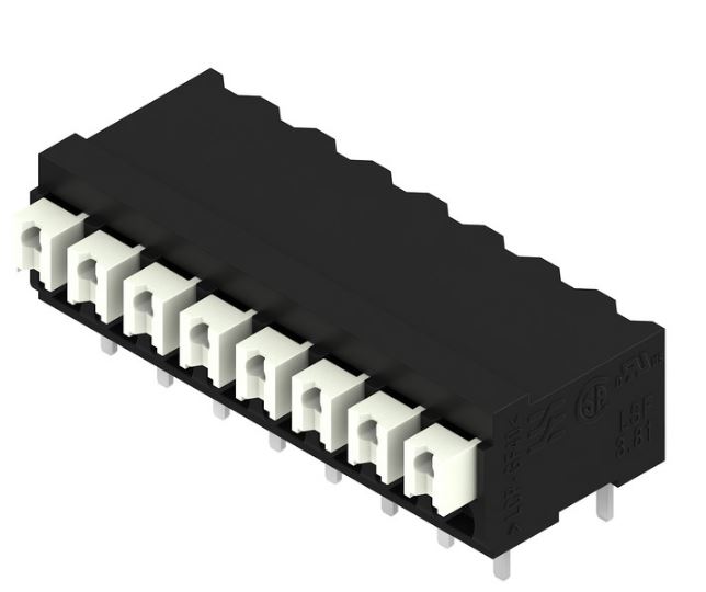 Weidmuller LSF Series PCB Terminal Block, 8-Contact, 3.81mm Pitch, Surface Mount, 1-Row, Through Hole Termination