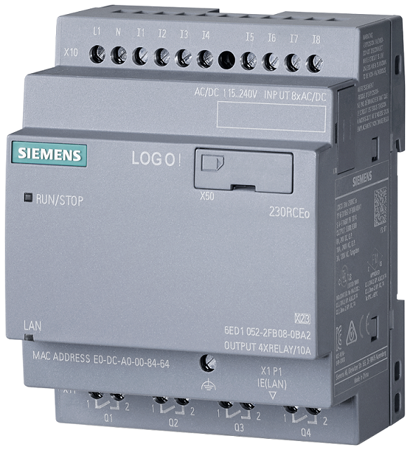 Siemens LOGO! Series Logic Module, Relay Output, 8-Input, Digital Input