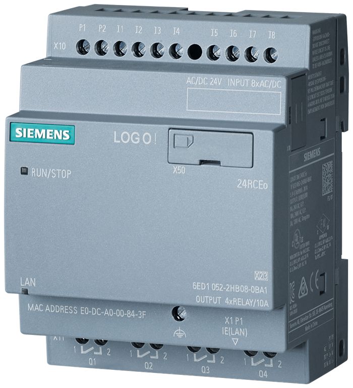 Siemens LOGO! Series Logic Module, Relay Output, 8-Input, Digital Input