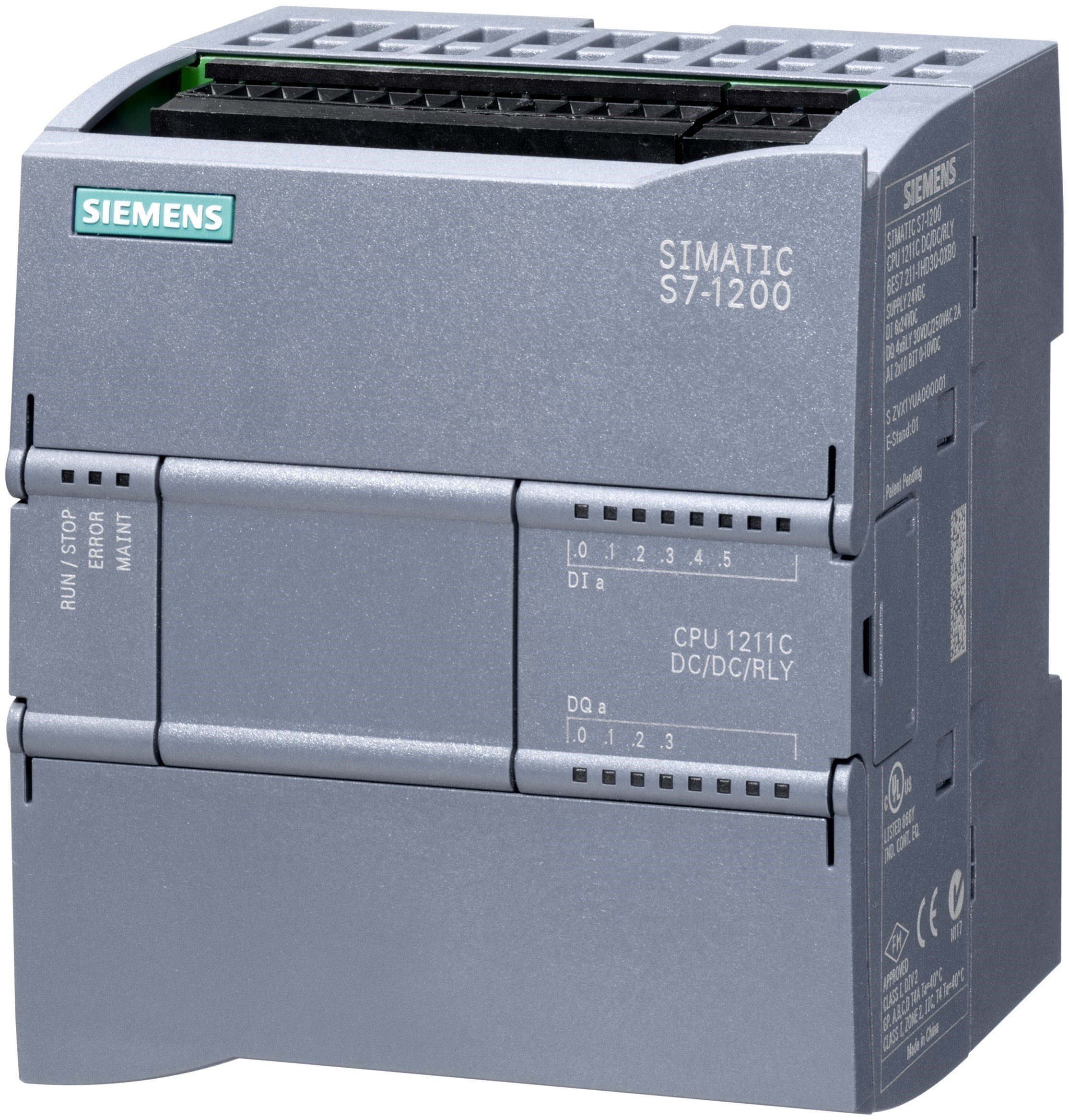 Siemens SIMATIC S7-1200 Series PLC CPU, Relay Output, 6-Input, Analogue Input