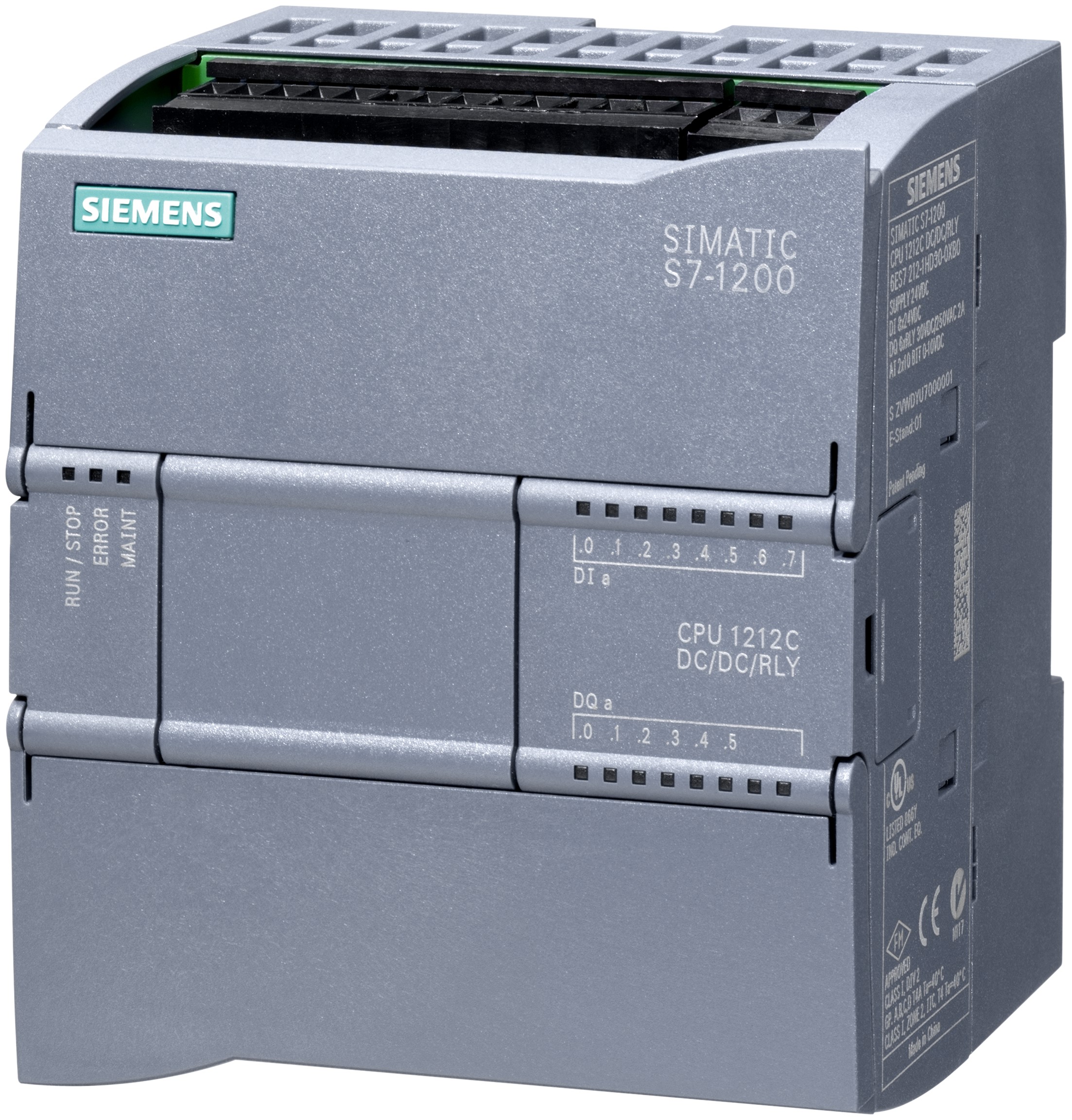 Siemens SIMATIC S7-1200 Series PLC CPU, Relay Output, 8-Input, Analogue Input