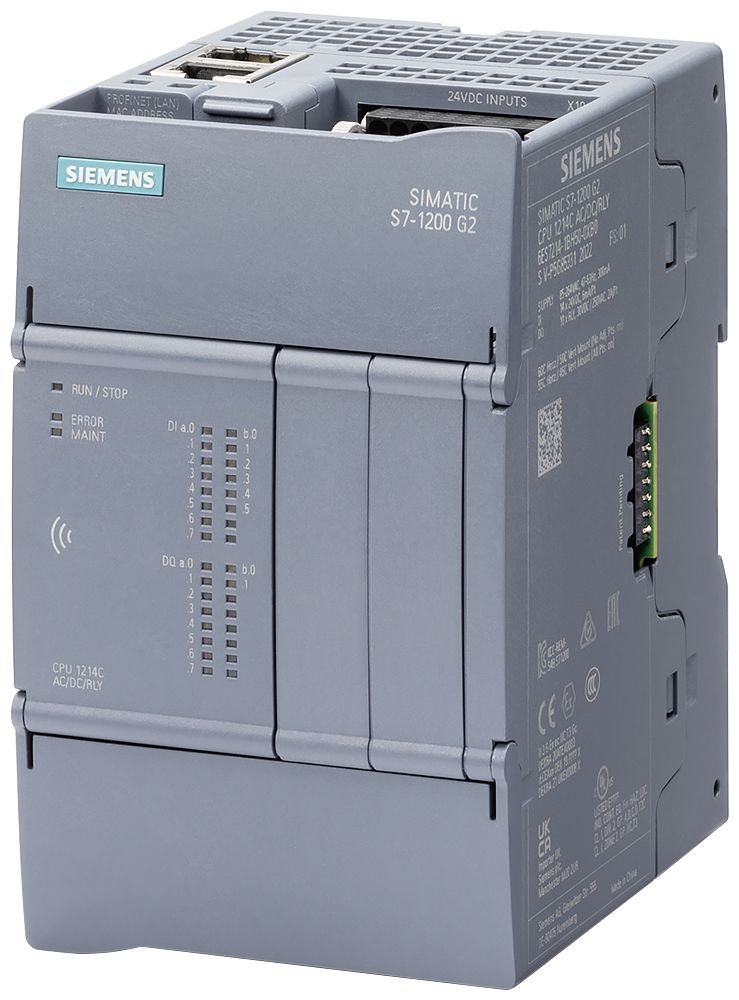 Siemens SIMATIC S7-1200 G2 Series PLC CPU, Relay Output, 14-Input, Digital Input