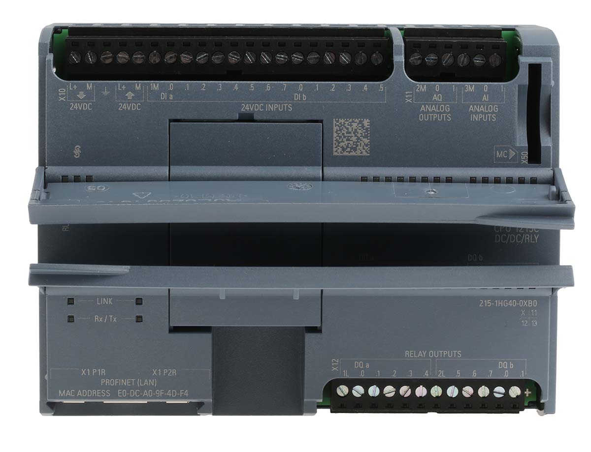 6es7215-1hg40-0xb0 Siemens SIMATIC S7-1200 Series PLC CPU, Digital, Relay Output, 14-Input, Analogue, Digital Input