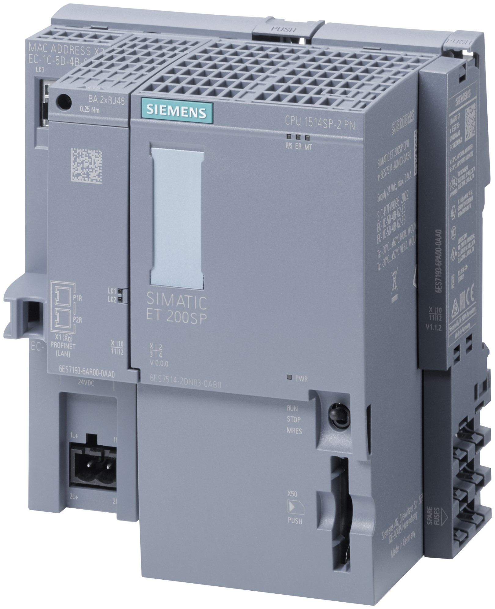 Siemens SIMATIC ET 200SP Series PLC CPU, 20-Input20 Outputs