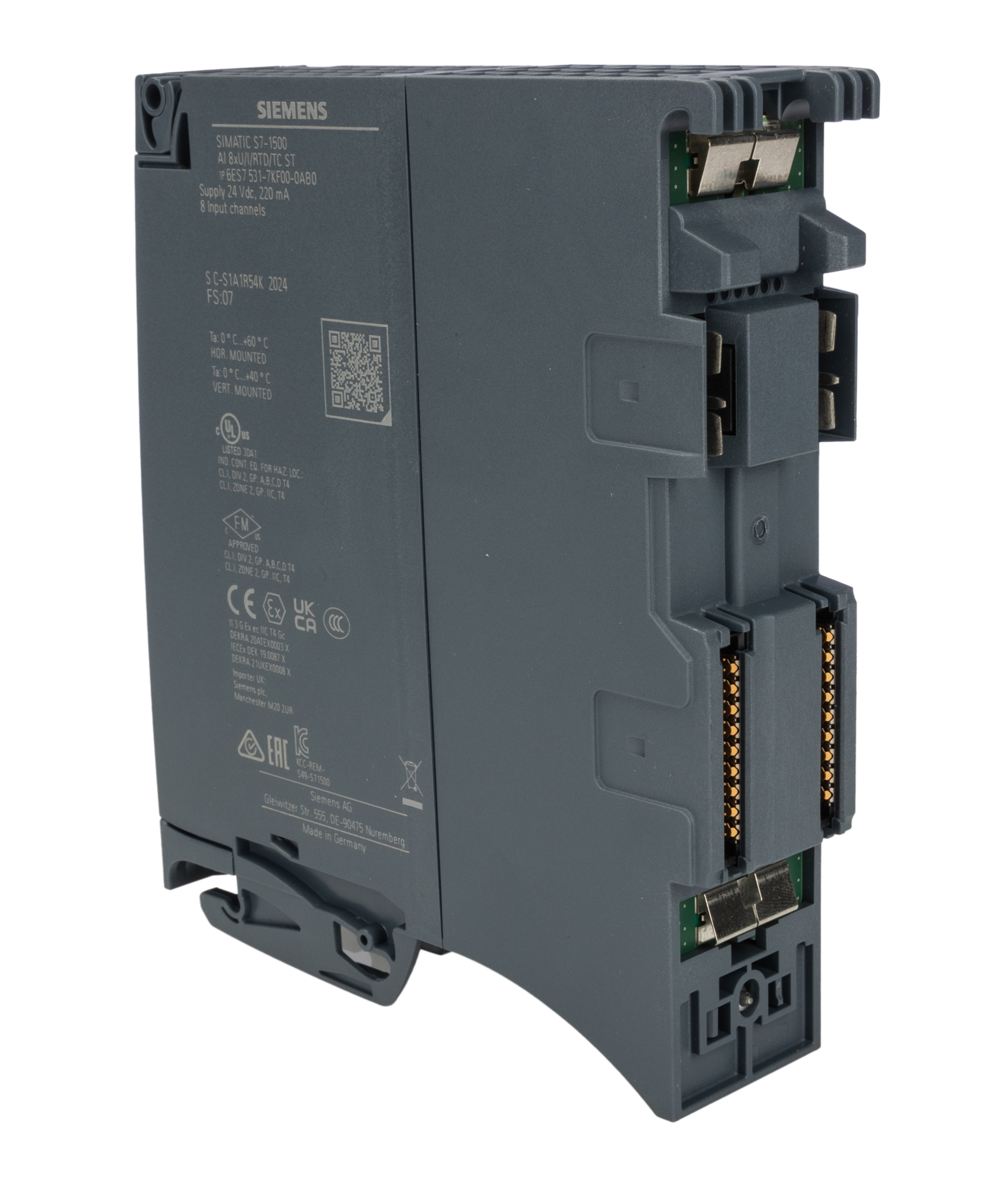6es7531-7kf00-0ab0 Siemens SIMATIC S7-1500 Series I/O Module, 8-Input, Analogue Input