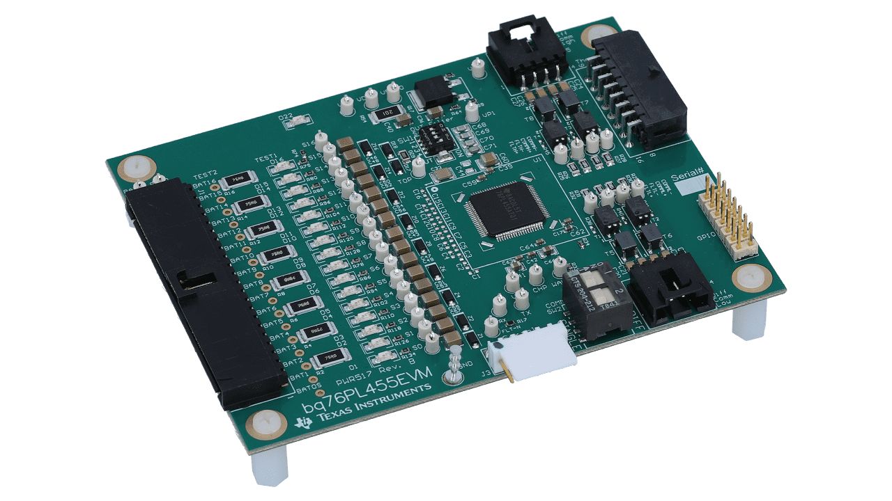 Texas Instruments BQ76PL455A-Q1 16-Cell Battery Monitor with Passive Cell Balancing Evaluation Module Battery Monitoring