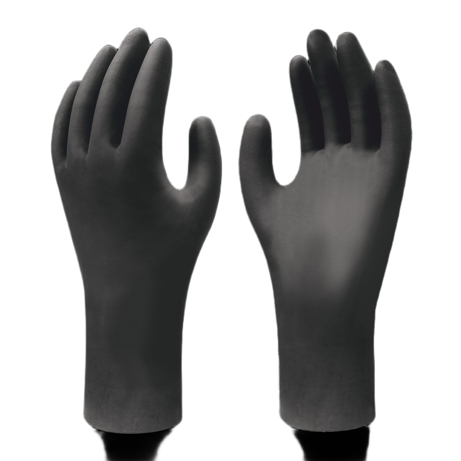 sho6112 Showa Showa Black Nitrile Anti-Static Work Gloves, Size XL, Uncoated Coating