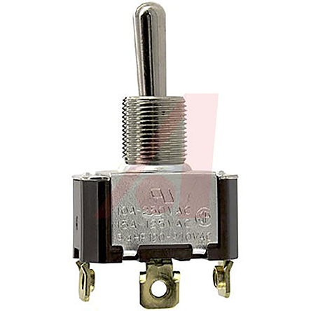 Carling Technologies Toggle Switch, Panel Mount, On-Off-On, SPDT, Screw Terminal, 250 V ac