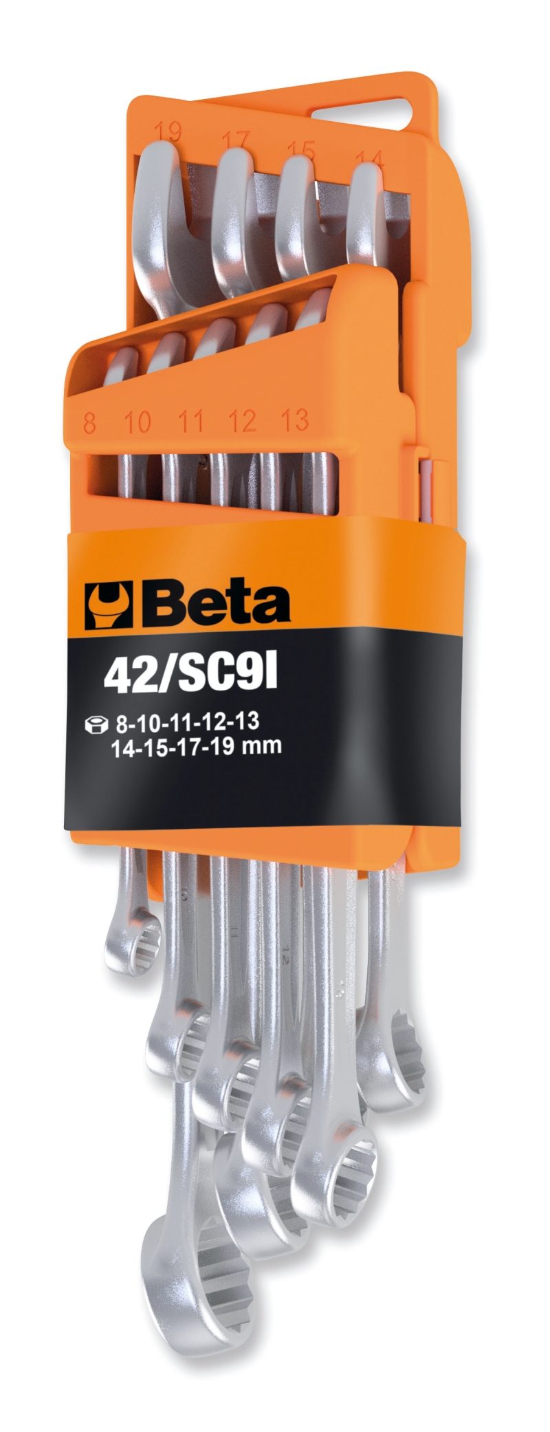 BETA 42/SC9E Series 9-Piece Wrench Set, 8 → 19 mm