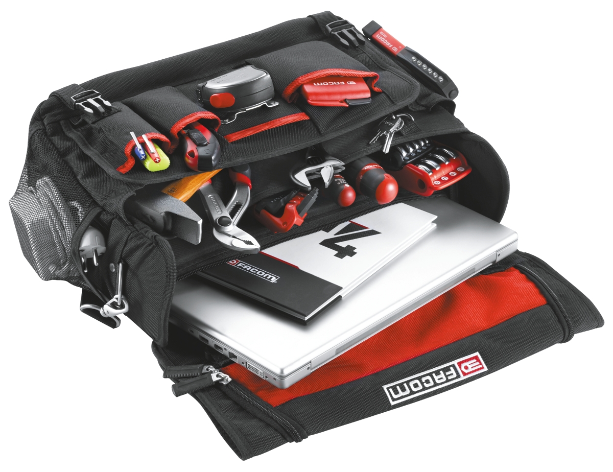 bs-tlbpb Facom Polyester Tool Bag with Shoulder Strap 460 mm x 150mm x 350 mm