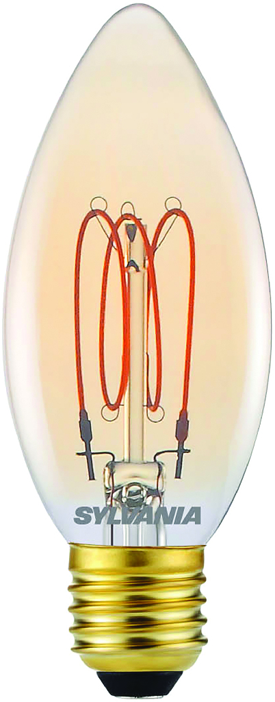 Sylvania ToLEDo Vintage E14 LED Bulbs 3.5 W(25W), 2000K, Candlelight, Candle shape