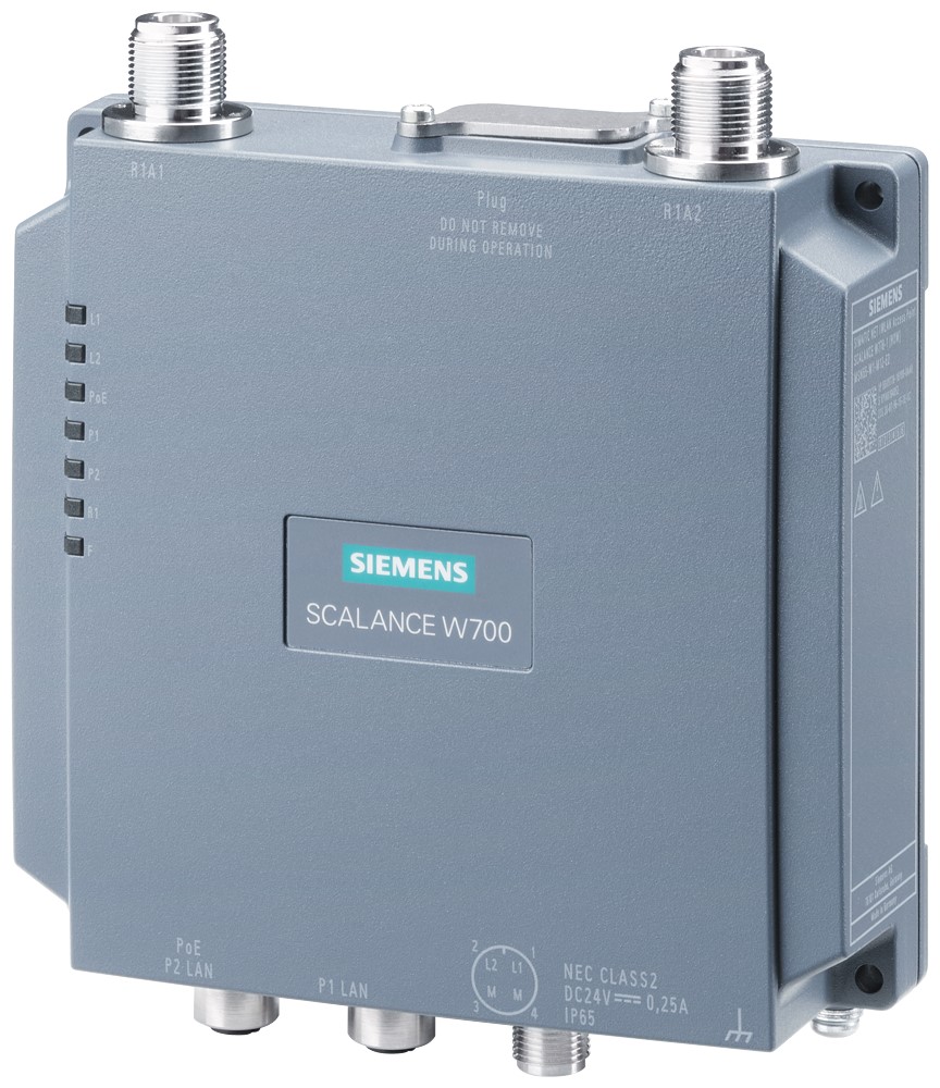 Siemens SCALANCE W738-1 2 Port Wireless Access Point, IEEE 802.11 a/b/g/n, 100Mbps