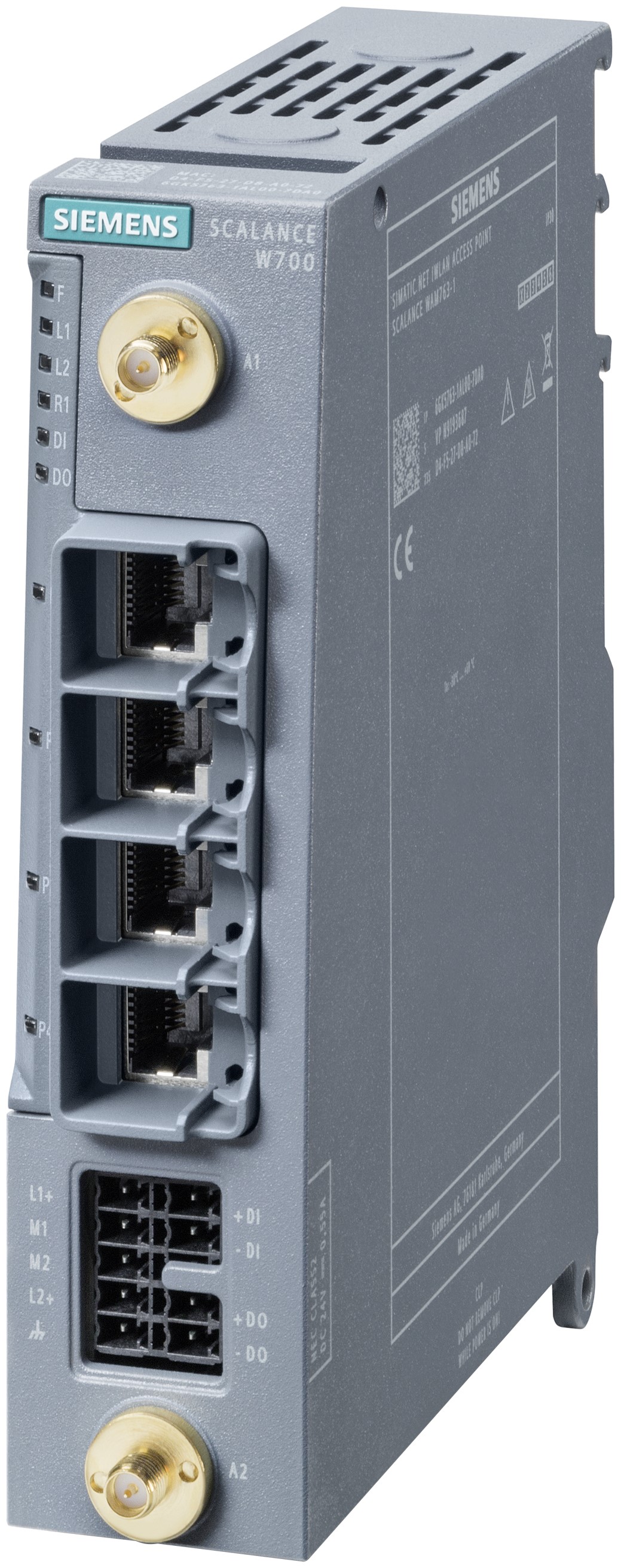 Siemens SCALANCE WUM763-1 4 Port Wireless Access Point, IEEE 802.11 ax, 1201Mbps