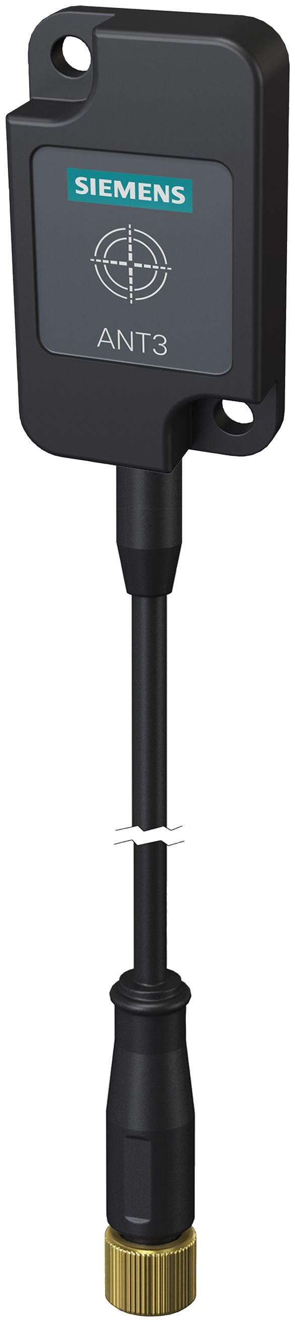 Siemens 6GT2398-1CD30-0AX0 Square GPS Antenna with M8 Plug Connector, RF350R, RF250R, RF350M