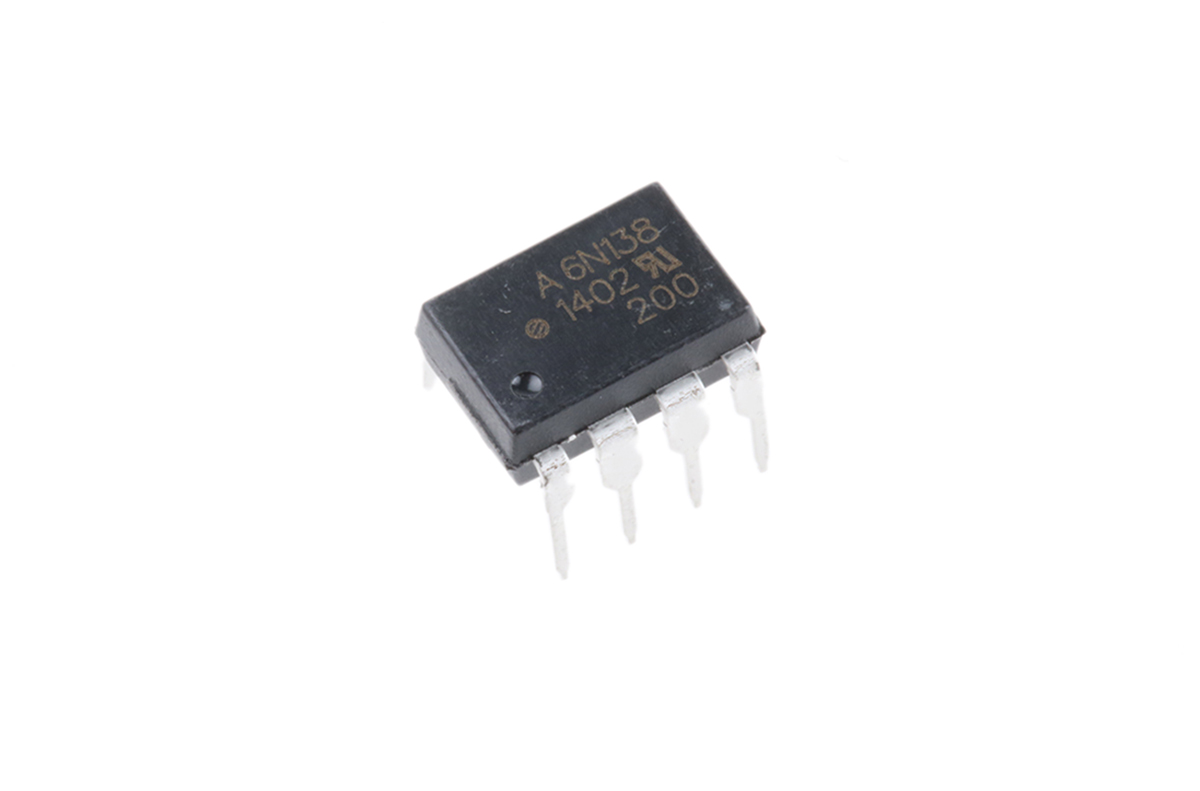 Broadcom 6N138-000E DC Input Optocoupler, Through Hole, 8-Pin PDIP