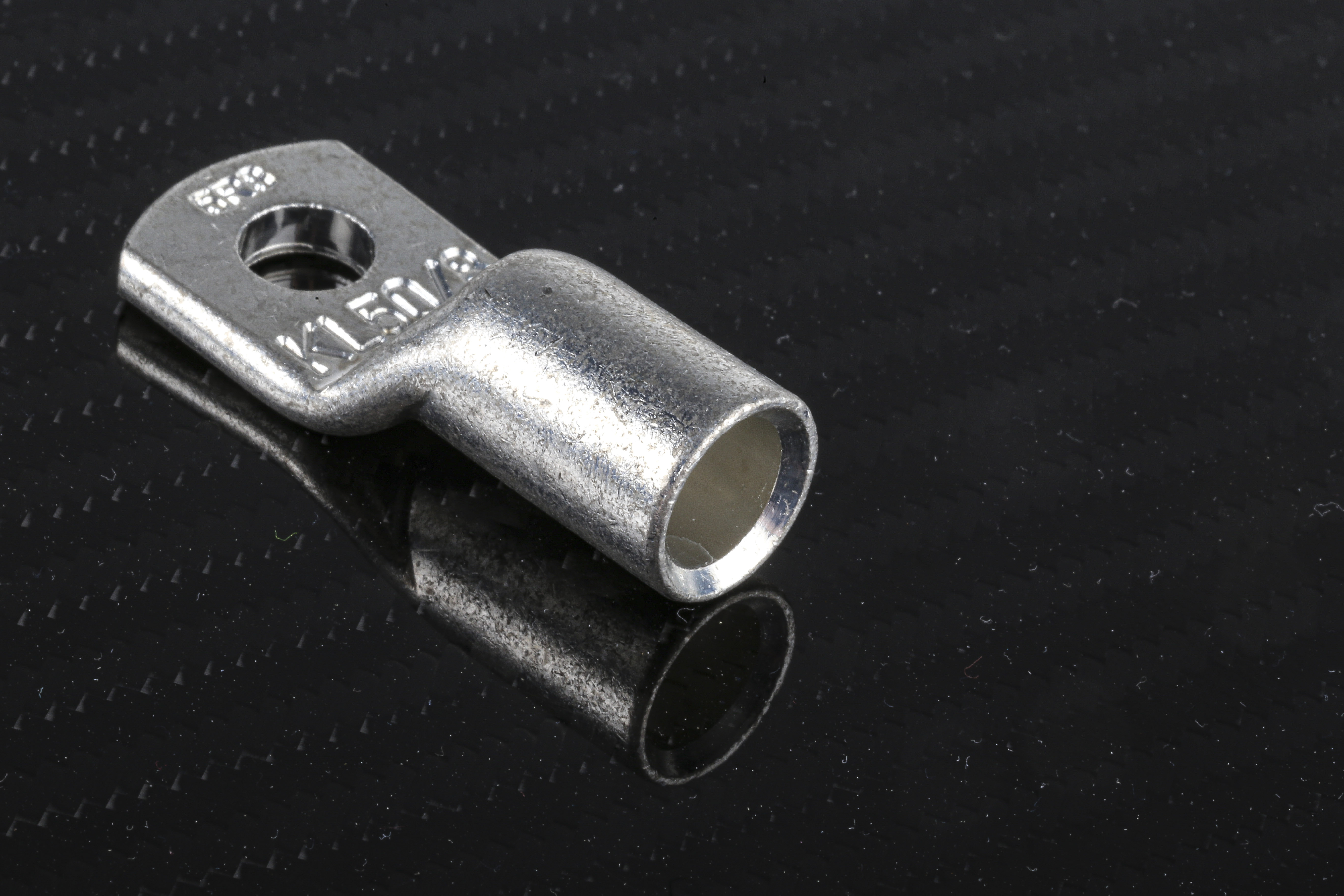 6r8 Klauke Uninsulated Ring Terminal, M8 Stud Size, Grey