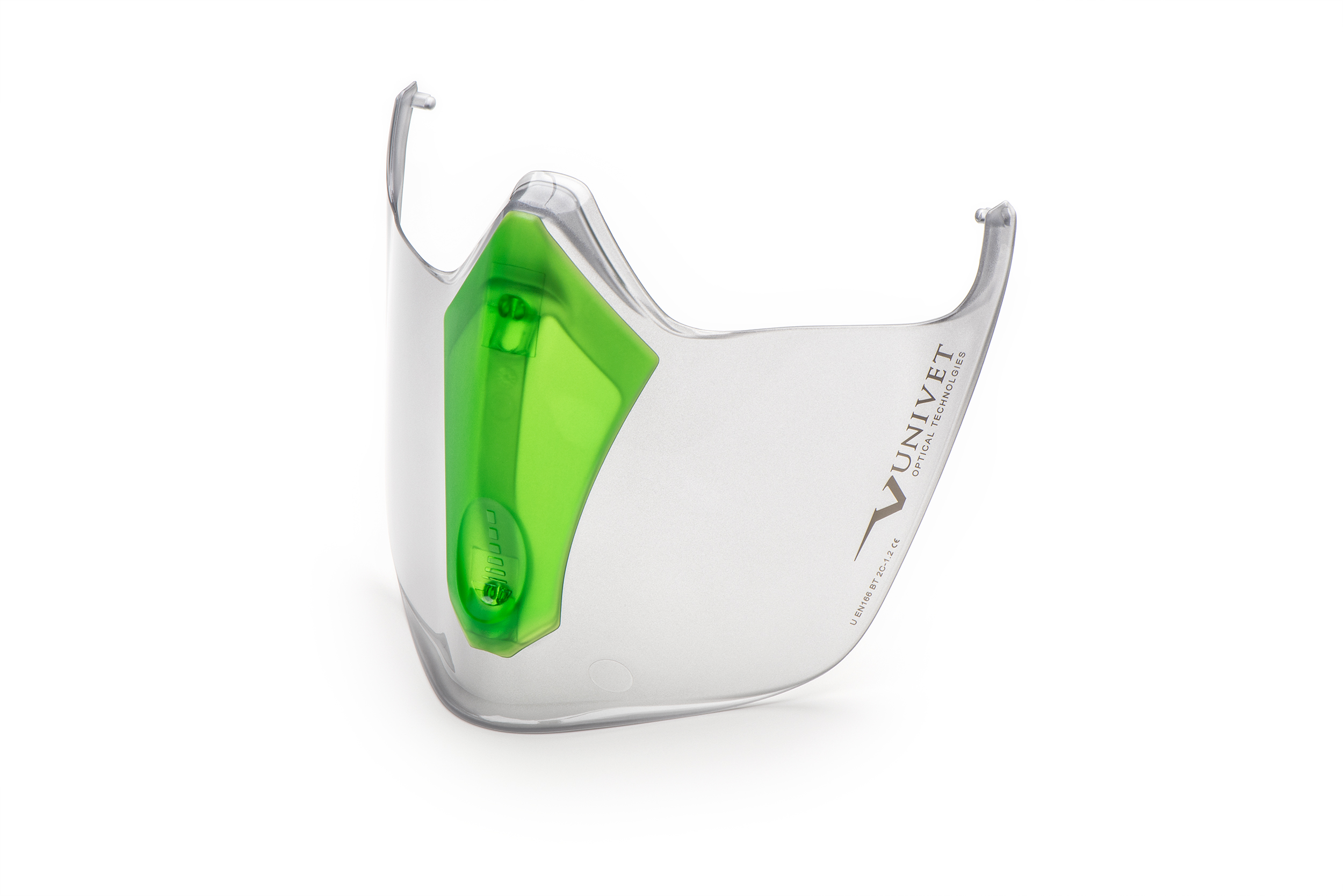 Univet Clear Face Shield with Face Guard, Resistant To Impact Resistant