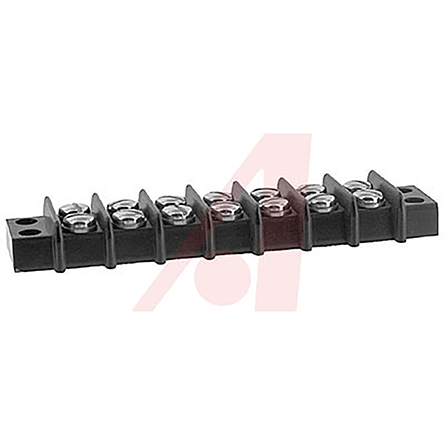 Cinch Barrier Strip, 7 Contact, 9.53 mm Pitch, 2 Row, 250V ac, 15A