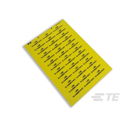 TE Connectivity Yellow Adhesive Identification Label Label