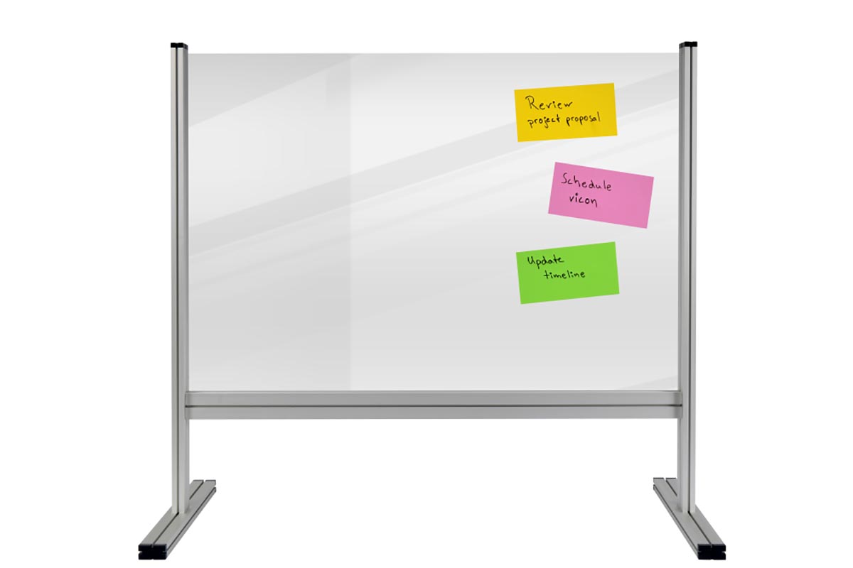 Legamaster White Office Screen, 650 mm Height, 800mm Width