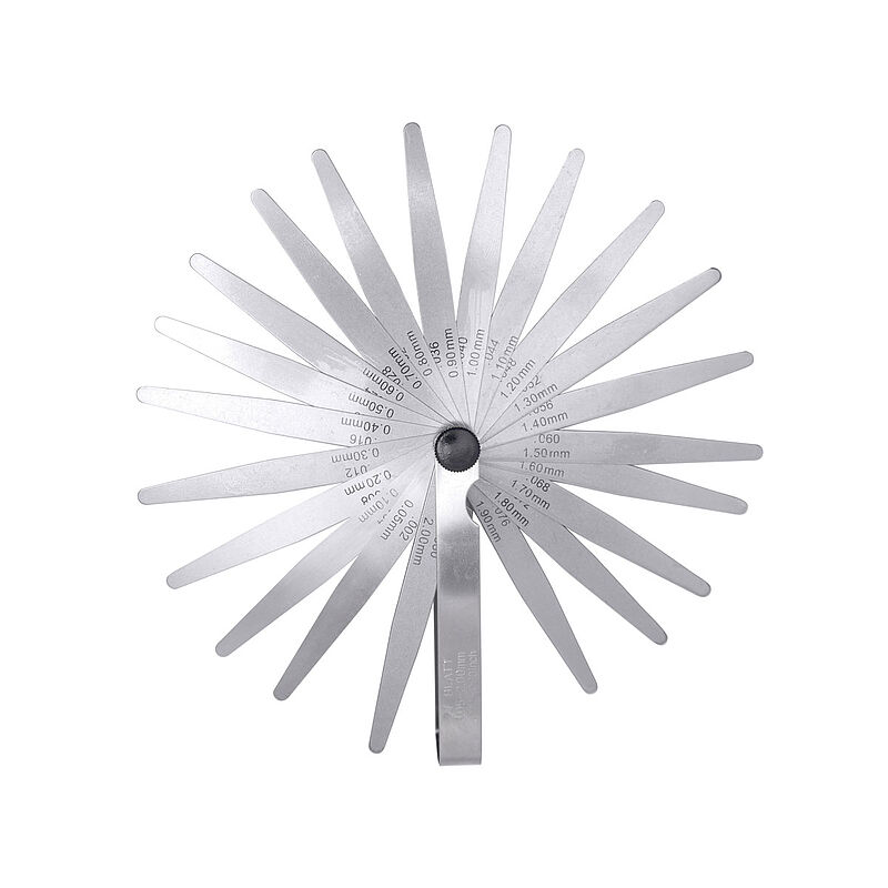 Bernstein 7-515 Stainless Steel Feeler Gauge, 21 Blades