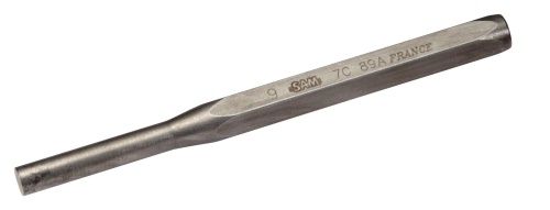SAM 1-Piece Punch, Short Pin Punch, 12mm Shank, 152 mm Overall