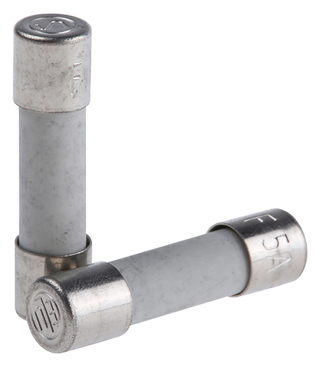 SIBA 5A F Ceramic Cartridge Fuse, 5 x 20 mm