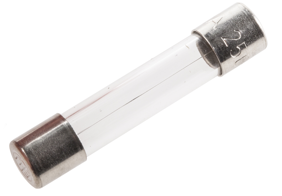 SIBA 2A F Glass Cartridge Fuse, 6.3 x 32 mm