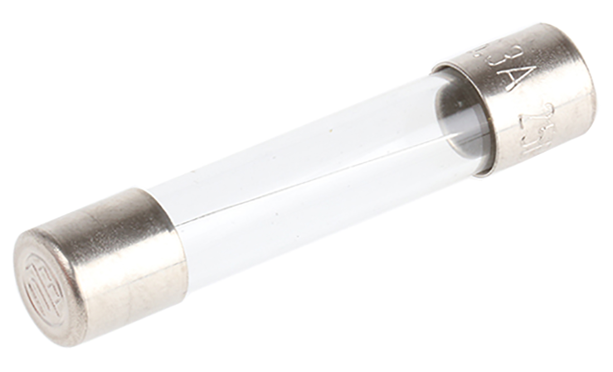 SIBA 6.3A F Glass Cartridge Fuse, 6.3 x 32 mm
