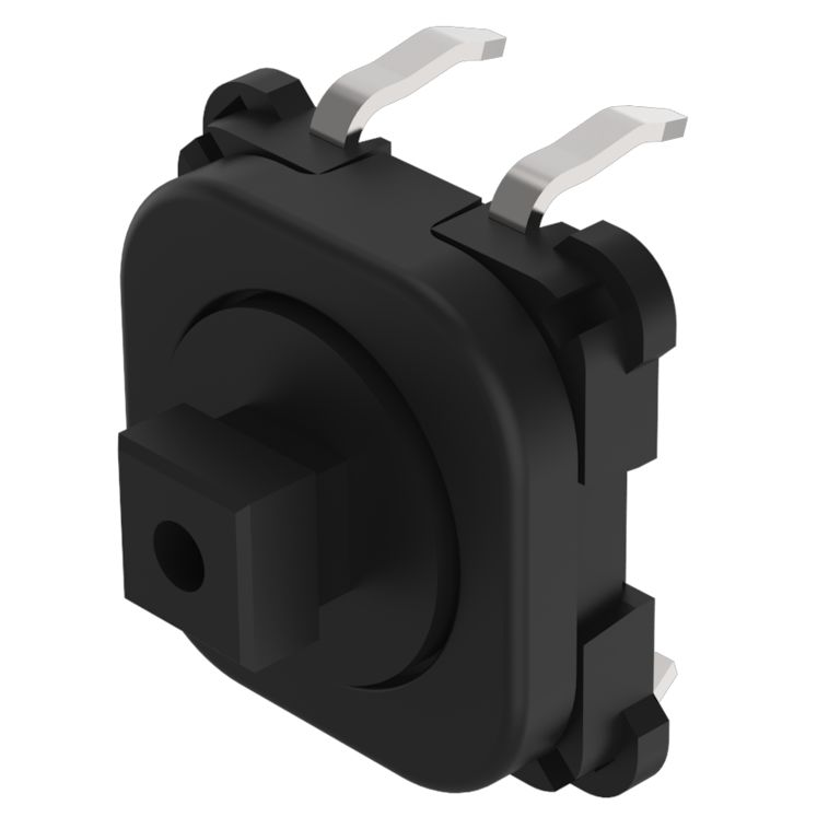 EAO 70 Series Push Button Switch, Momentary, PCB, 1 NO, IP65, 12 V dc
