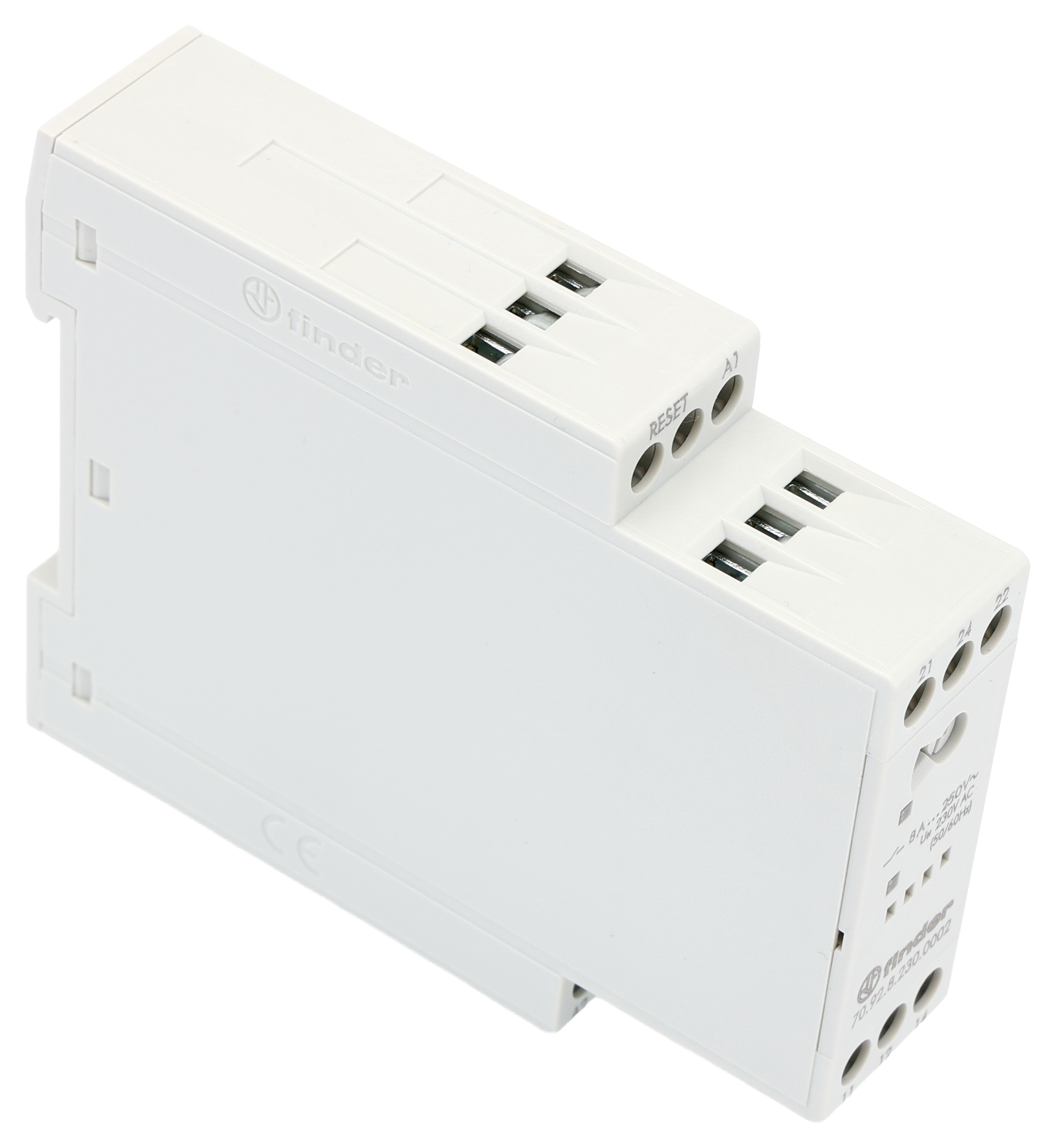 Finder NFC Monitoring Relay, 1 Phase, DPDT-2 CO, Rail, 24 V dc 230 V ac