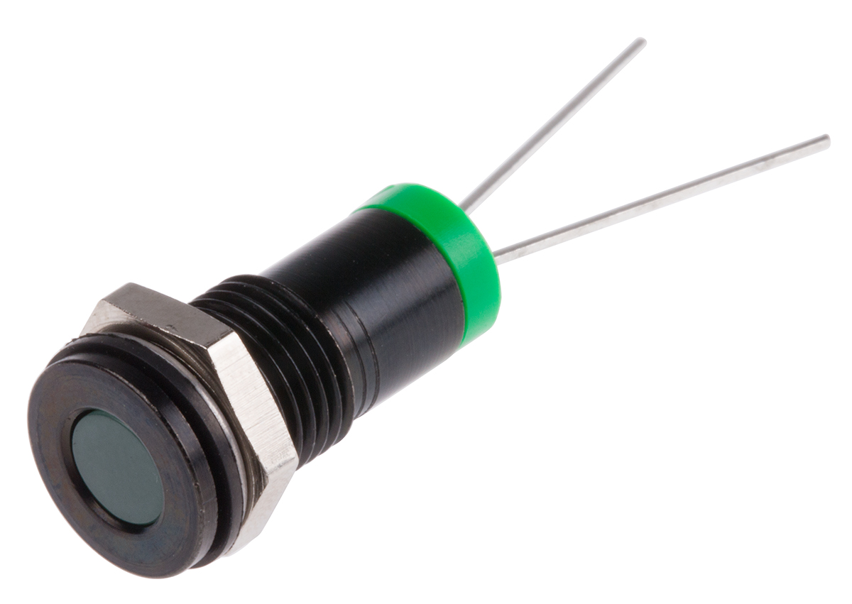 RS PRO Green Panel Mount Indicator, 2V dc, IP67